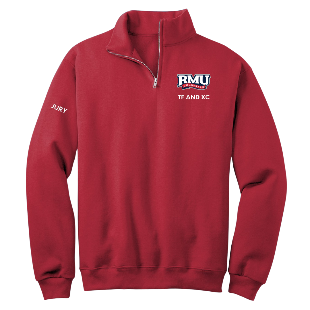 Robert Morris University TF and XC Red Quarter-Zip - Sara Jury