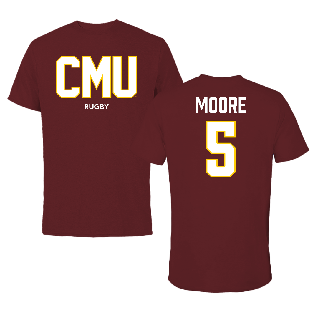 Colorado Mesa University Lacrosse (M) Maroon Tee - #5 Nik Moore