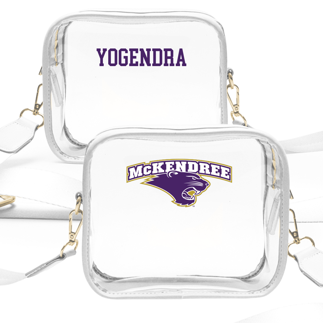 McKendree University TF and XC White Clear Stadium Bag - Muthanna Yogendra