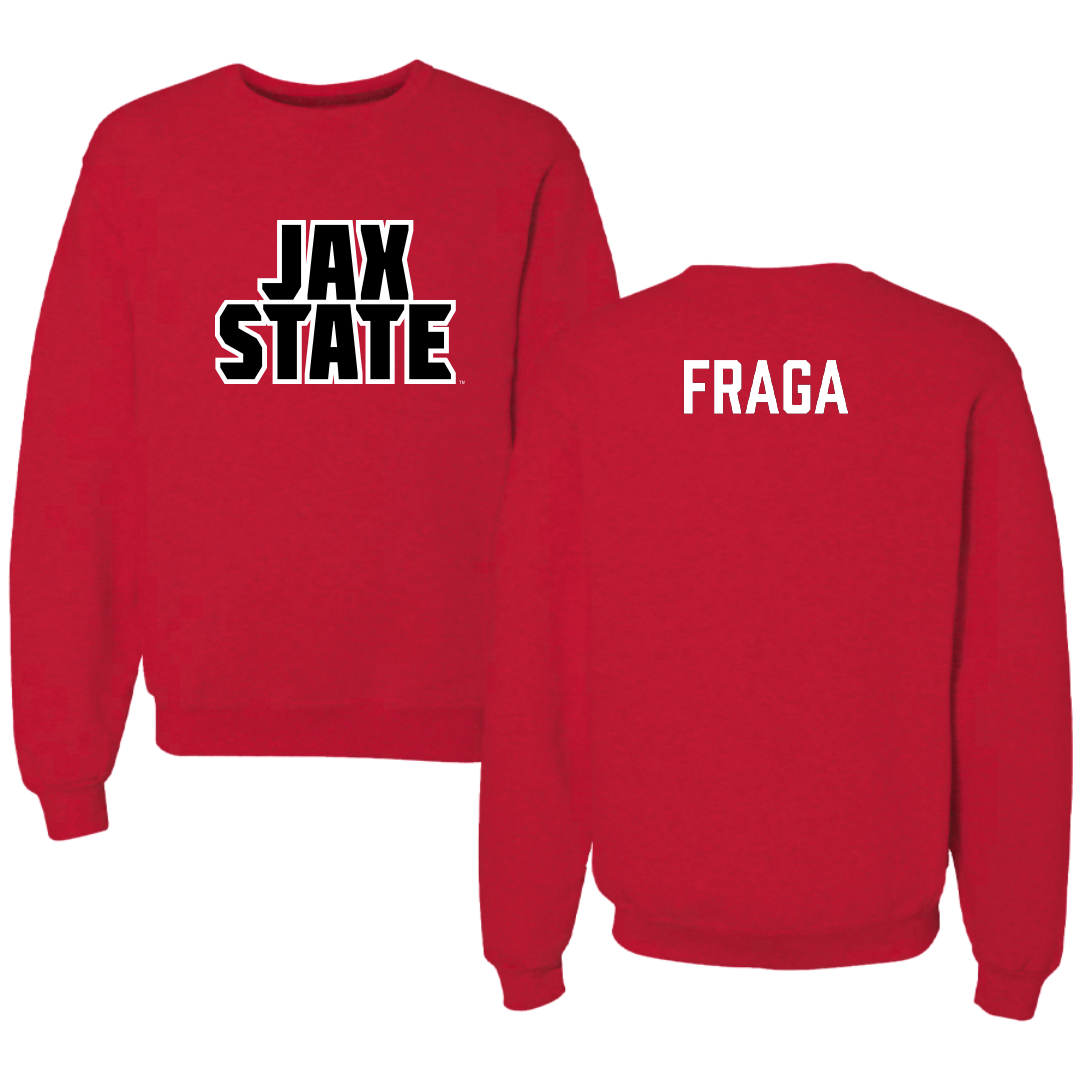 Jacksonville State University TF and XC Red Crewneck - Rodrigo Fraga