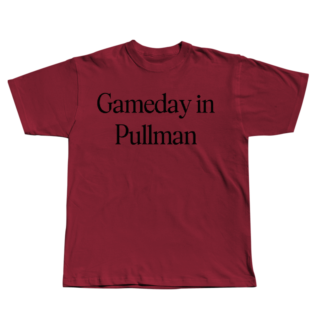 Washington State University Basketball (M) Cardinal Gameday Tee - #4 Brunel Madzou