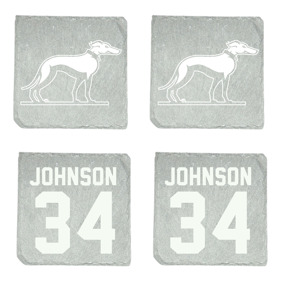 Eastern New Mexico University Football Stone Coaster (4 Pack)  - #34 Xavier Johnson