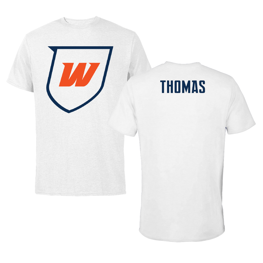 Western Connecticut State University Football White Tee - William Thomas