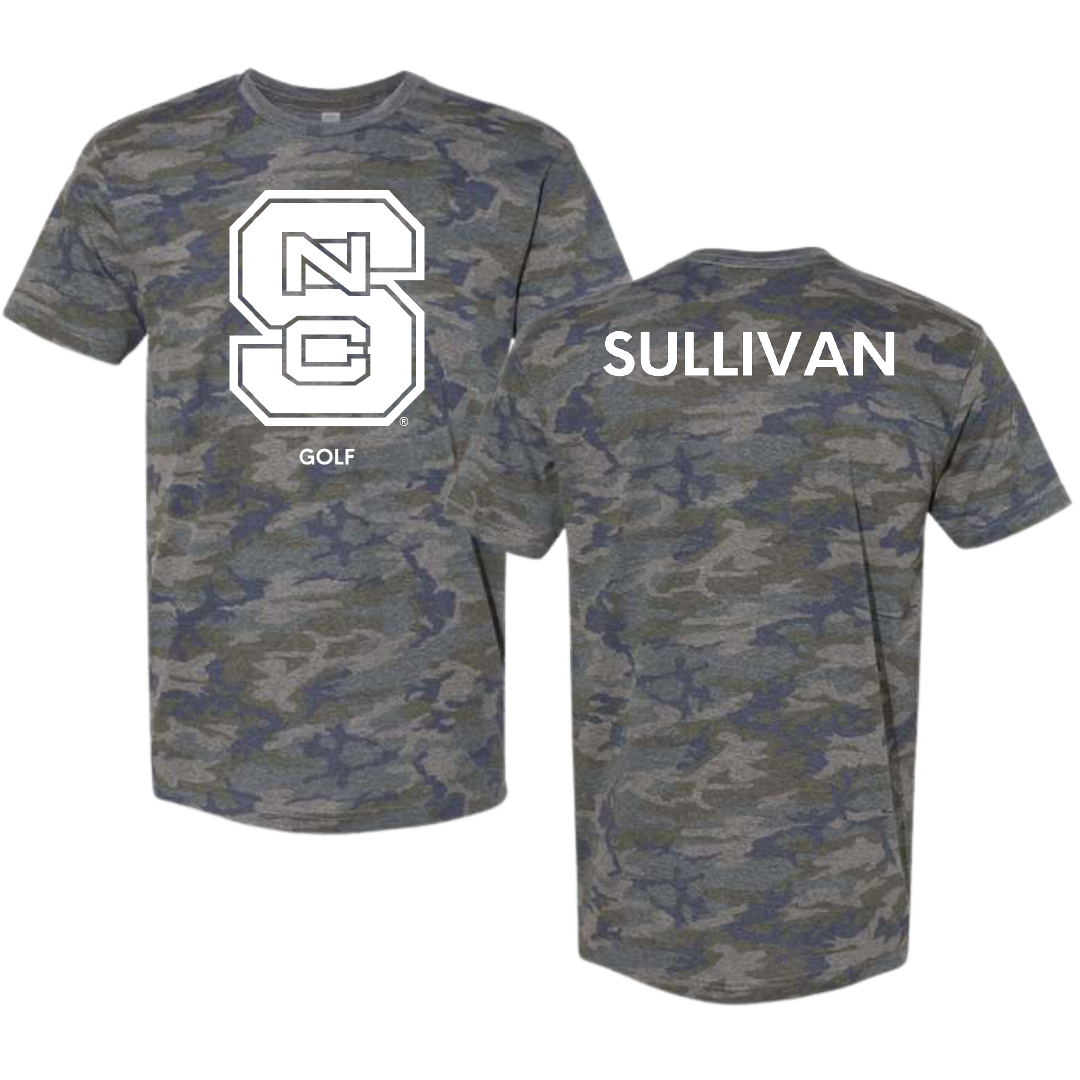 North Carolina State University Golf (W) Vintage Camo Tee - Betsy Sullivan