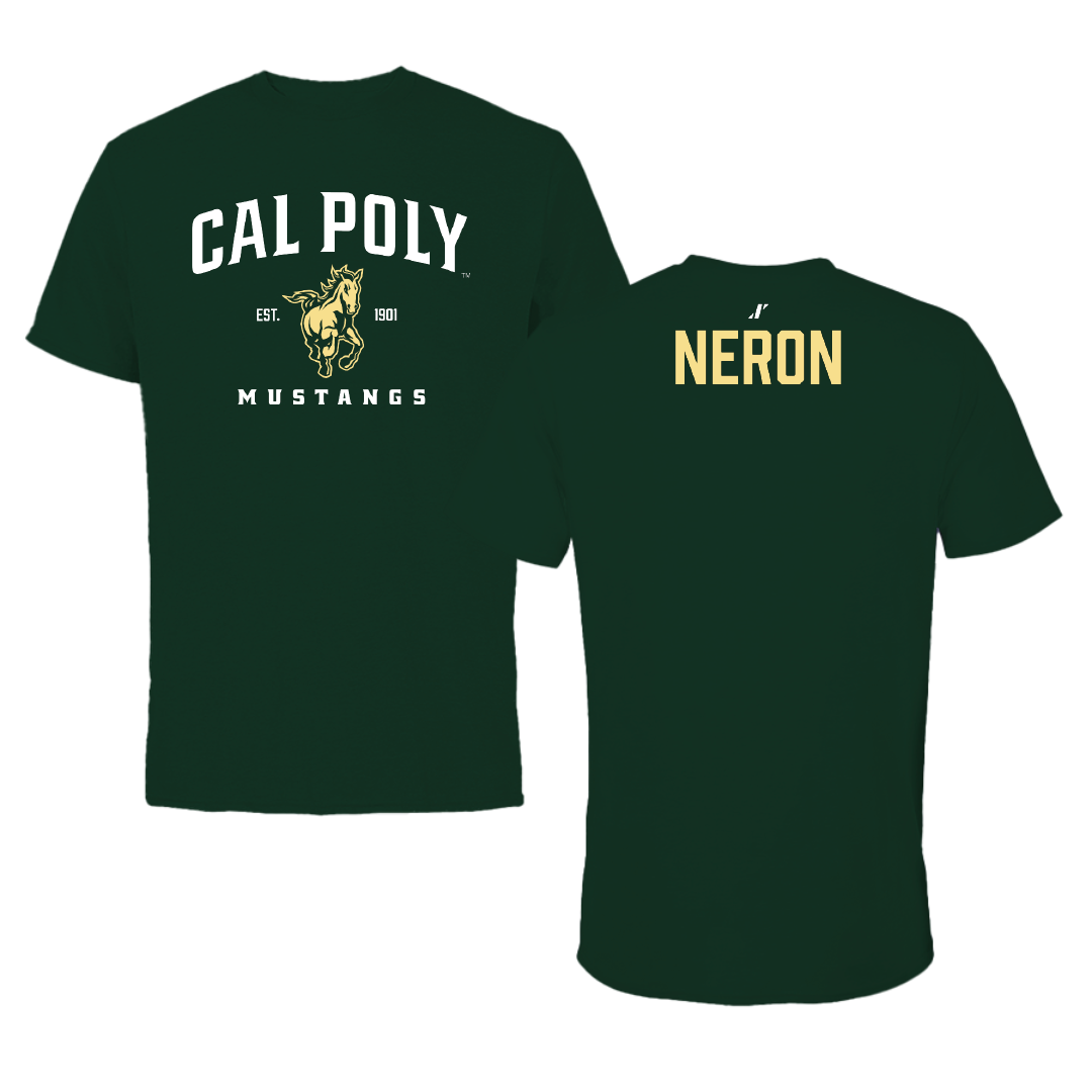 Cal Poly TF and XC Forest Green General Tee - Colby Neron
