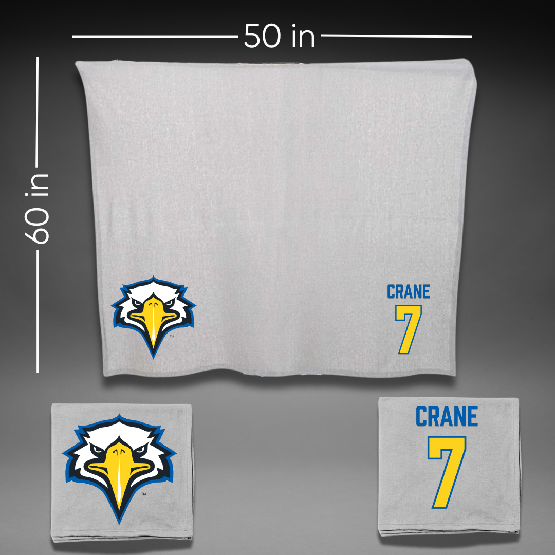 Morehead State University Football Gray Blanket - #7 Drayson Crane