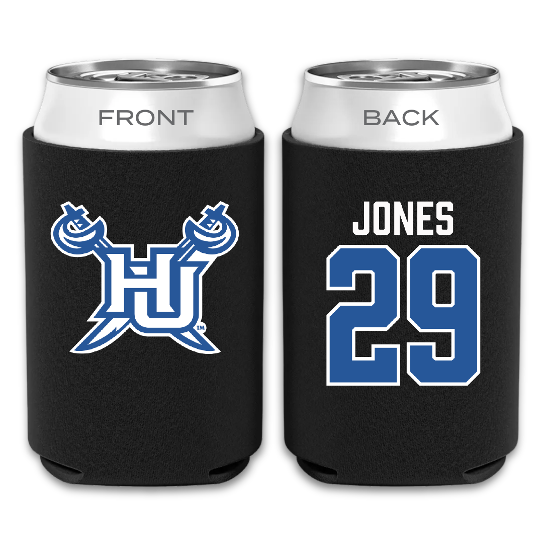 Hampton University Lacrosse Black Can Cooler - #29 Philip Jones