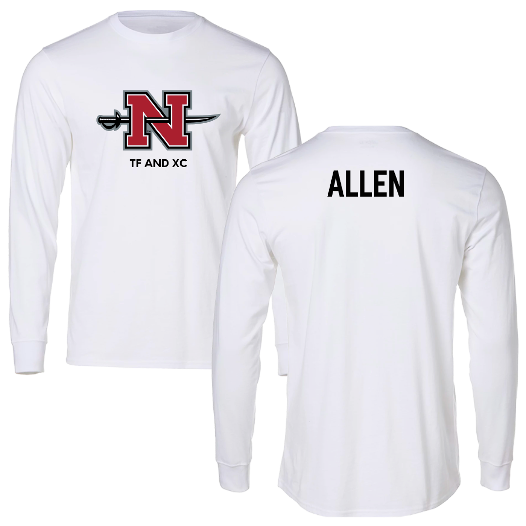 Nicholls State University TF and XC White Performance Long Sleeve - Alaila Allen