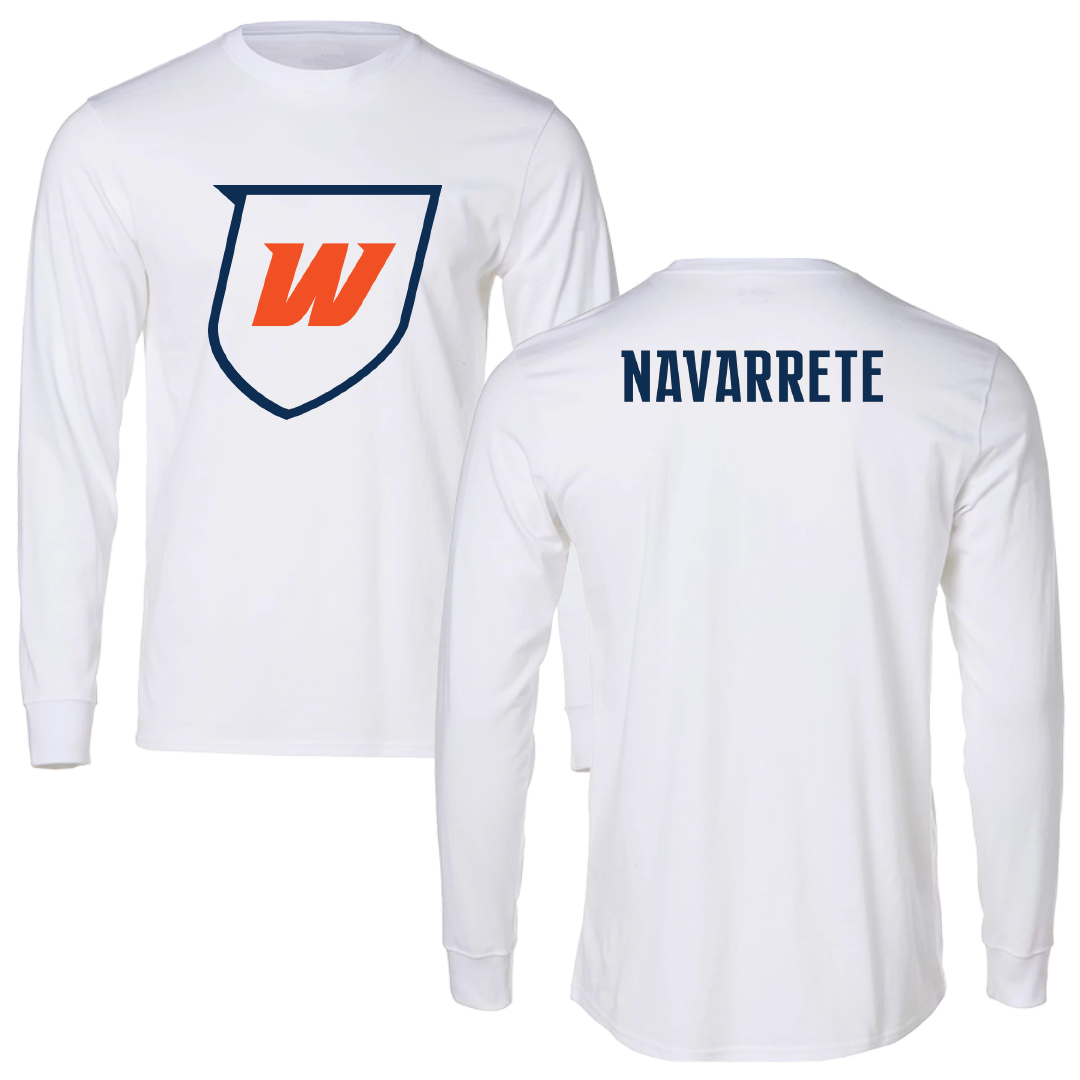 Western Connecticut State University TF and XC White Long Sleeve - Yulissa Navarrete