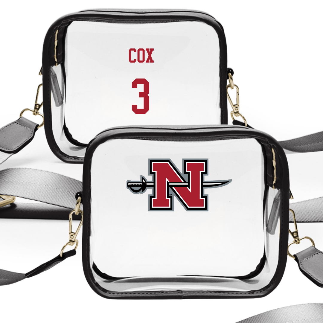 Nicholls State University Soccer (W) Black Clear Stadium Bag - #3 Brooke Cox