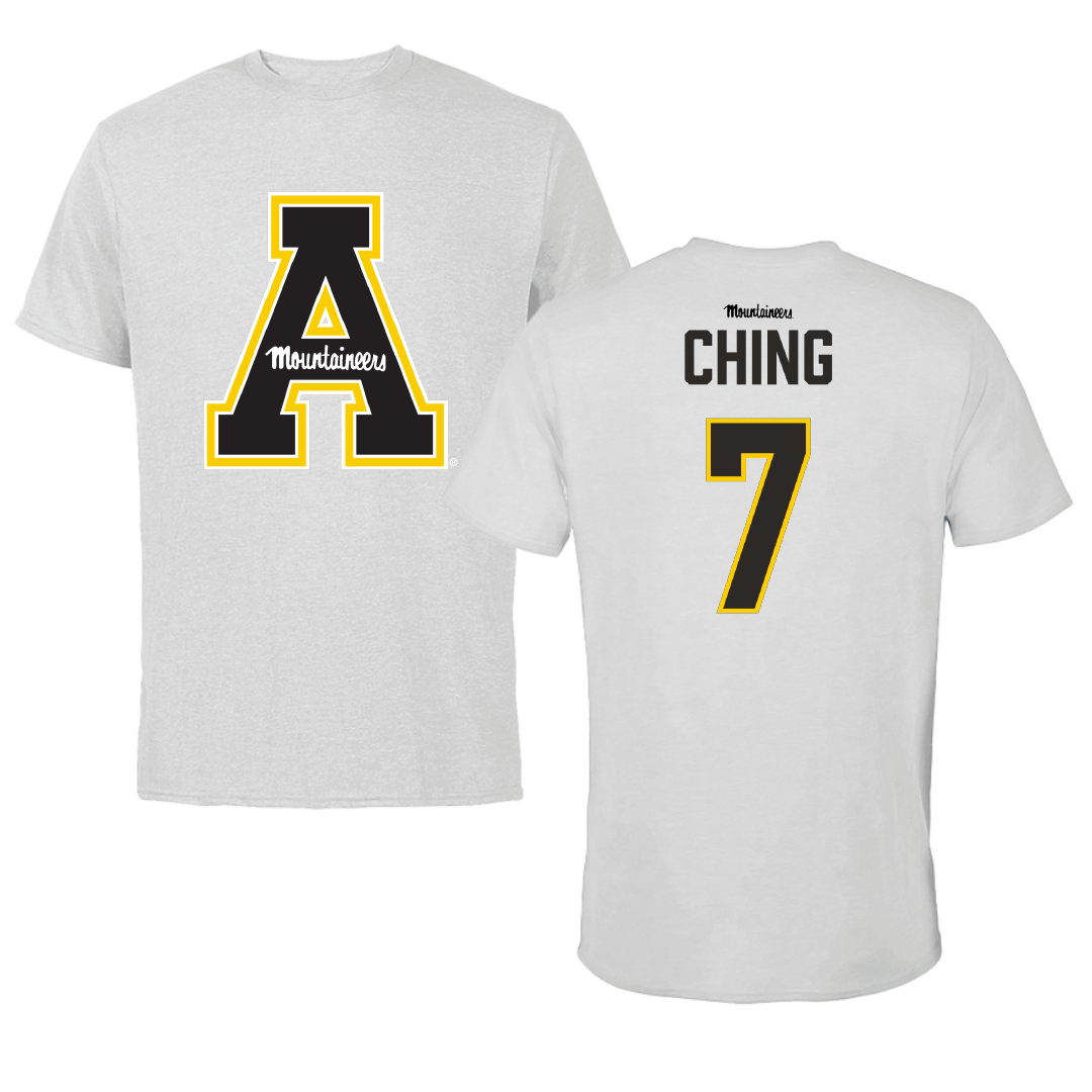 Appalachian State University Softball Light Gray Performance Tee - #7 Emilie Ching