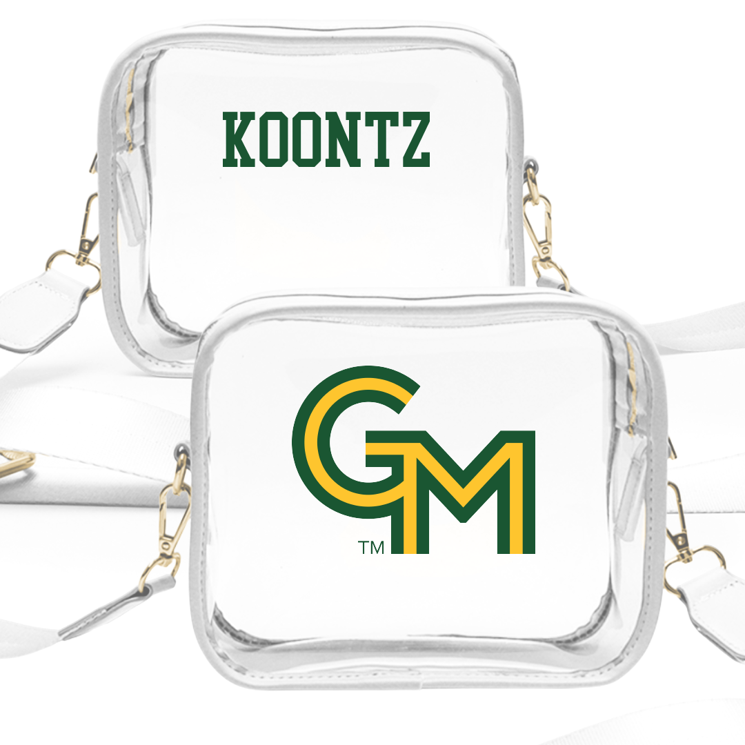 George Mason University TF and XC White Clear Stadium Bag - Lance Koontz