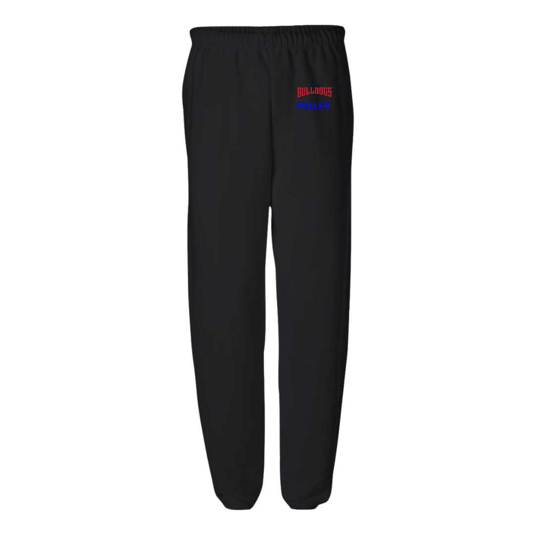 Influxer School Of Gains Bass Fishing Black Sweatpants - #23 Keith Miller