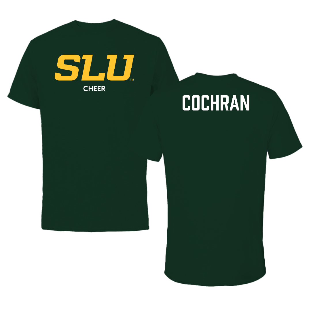 Southeastern Louisiana University Cheer Forest Green Performance Tee - Paige Cochran