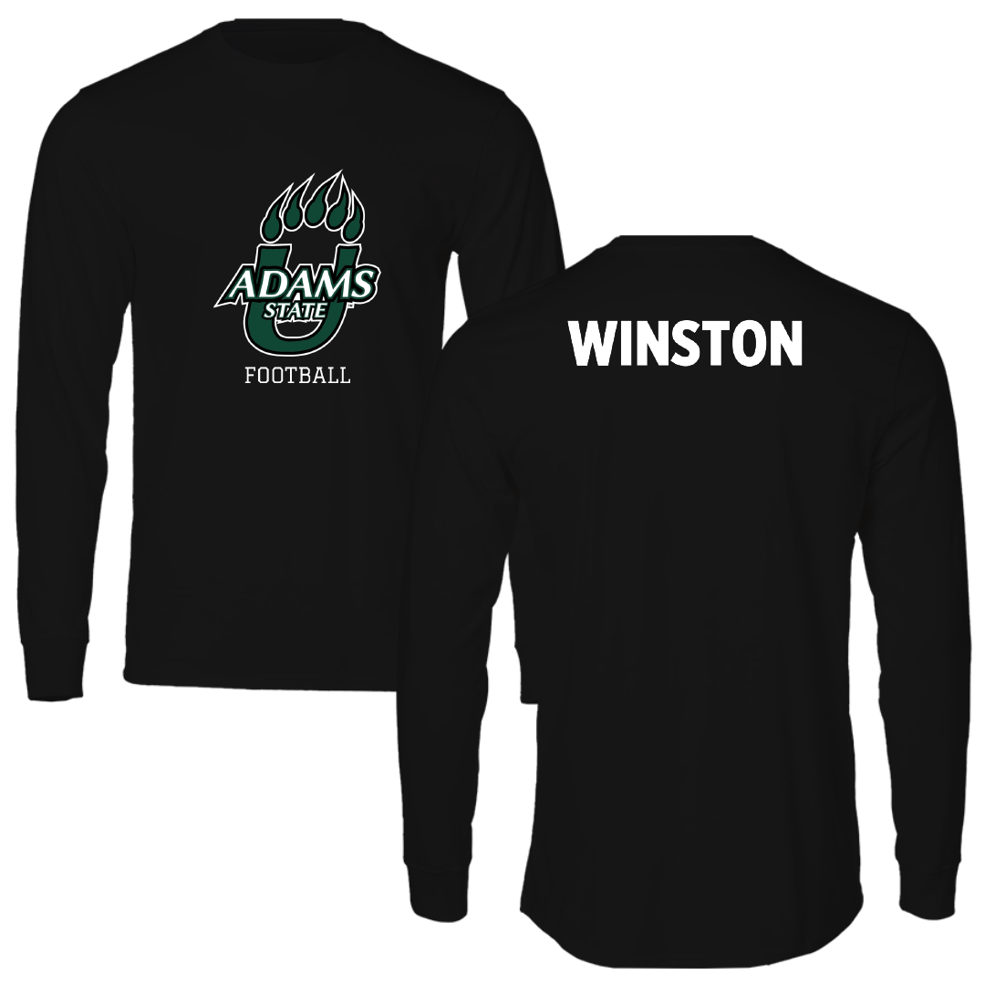 Adams State University Football Black State Long Sleeve - JaiVyence Winston