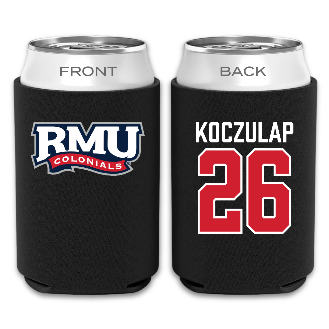 Robert Morris University Soccer Black Can Cooler - #26 Tim Koczulap
