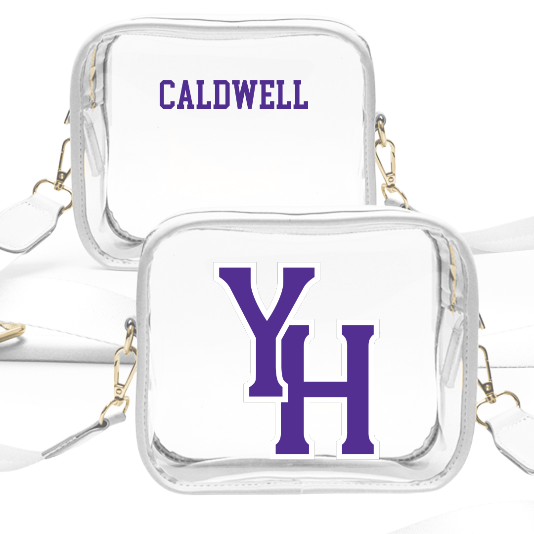 Young Harris College TF and XC White Clear Stadium Bag - Nathan Caldwell