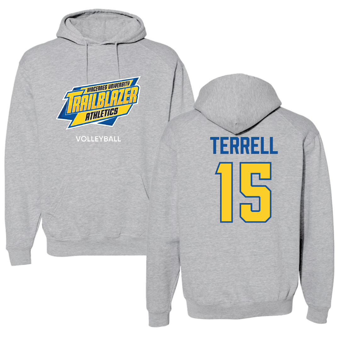 Vincennes University Volleyball (W) Sport Gray Hoodie - #15 Ava Terrell