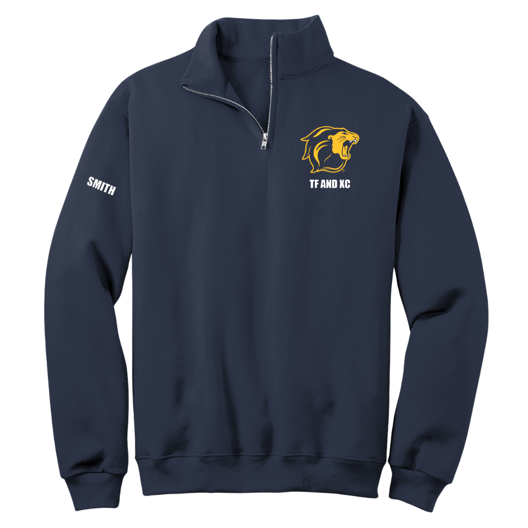 The College of New Jersey TF and XC Navy Quarter-Zip - Tyler Smith