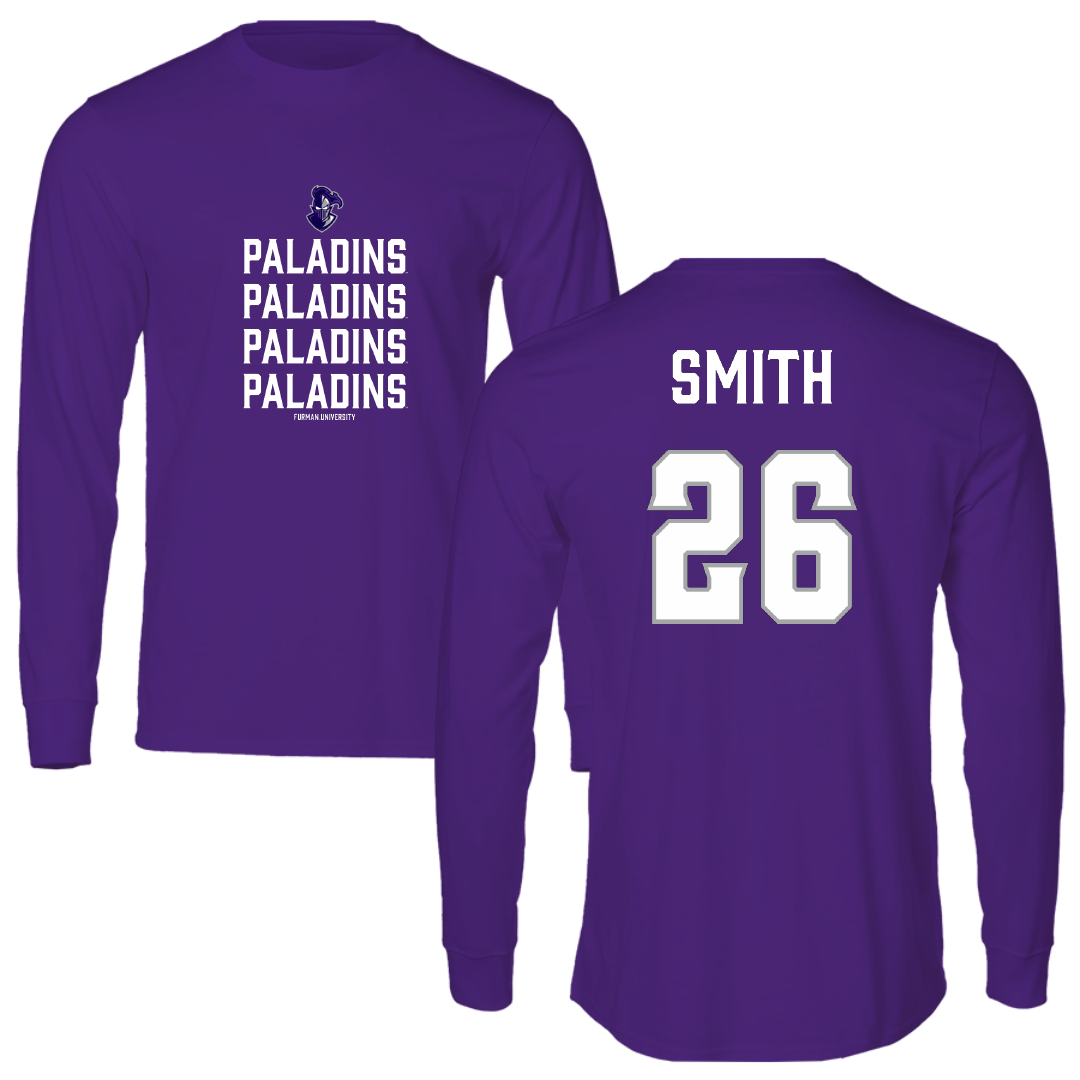 Furman University Lacrosse (W) Purple General Long Sleeve - #26 Audrey Smith