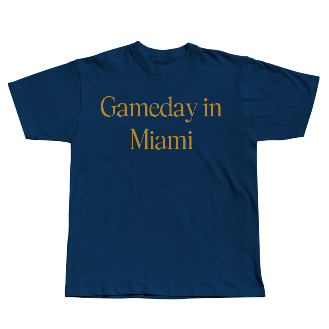 Florida International University Baseball Navy Gameday Tee - #9 Cole Cleveland