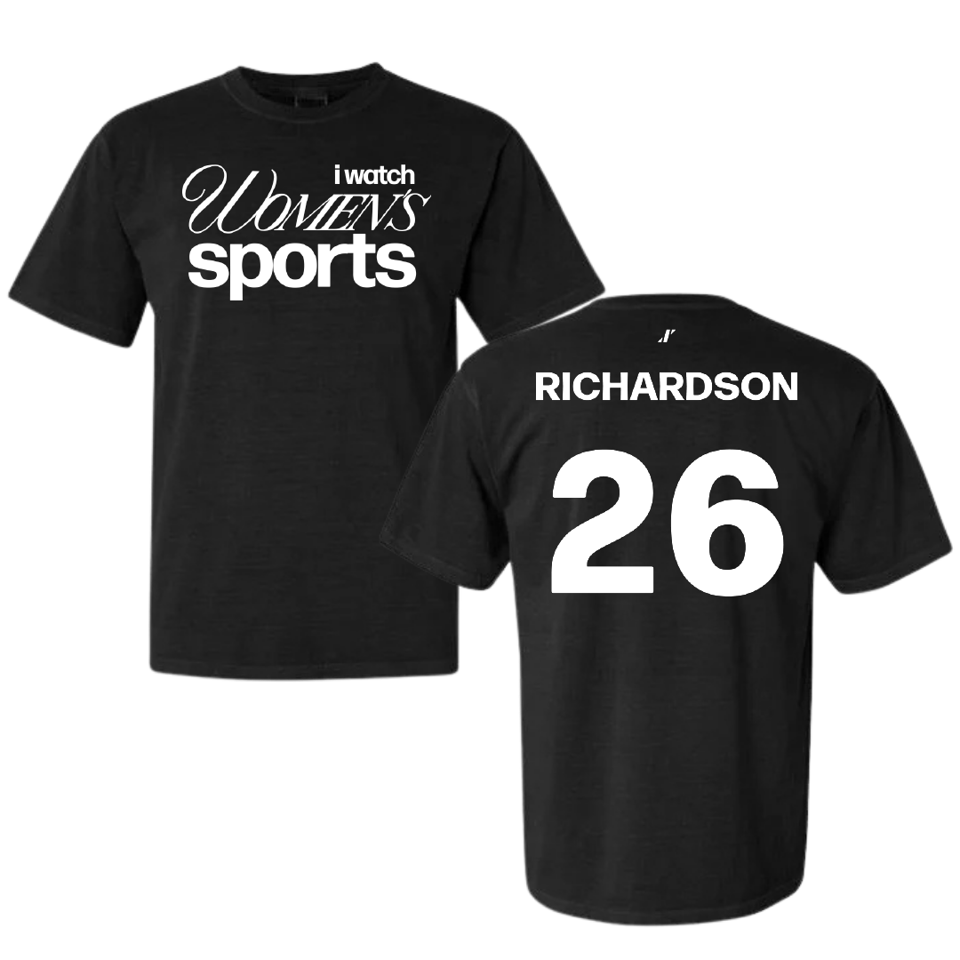 Soccer Black WHM Comfort Colors Tee - #26 Justice Richardson