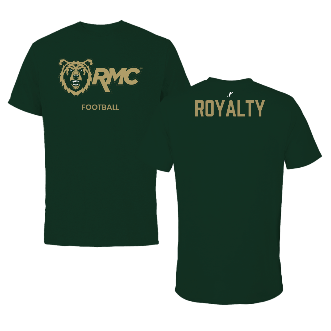 Rocky Mountain College Football Forest Green Performance Tee - Cameron Royalty