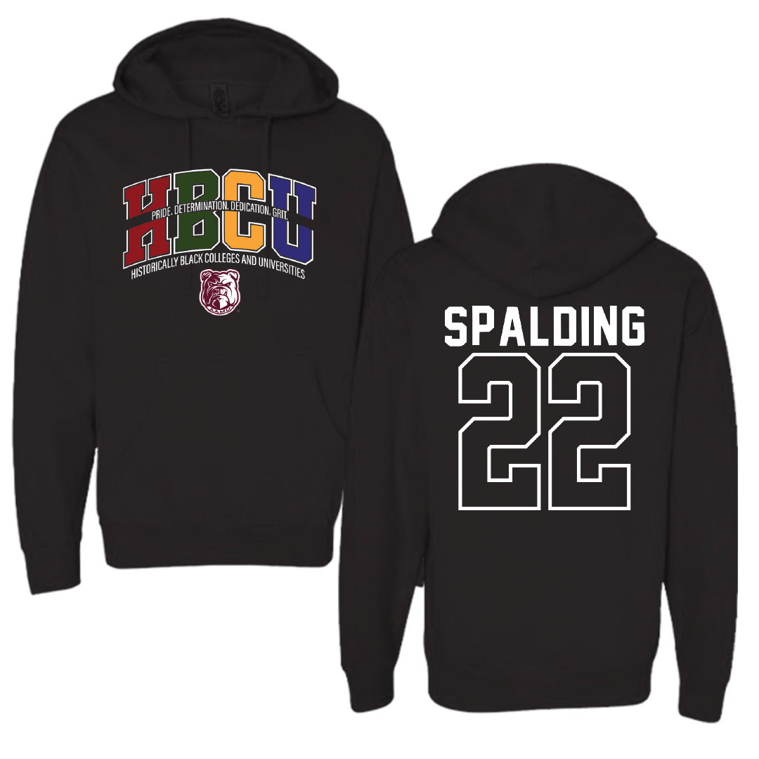 Alabama A&M University Volleyball Black HBCU Hoodie - #22 Saniya Spalding
