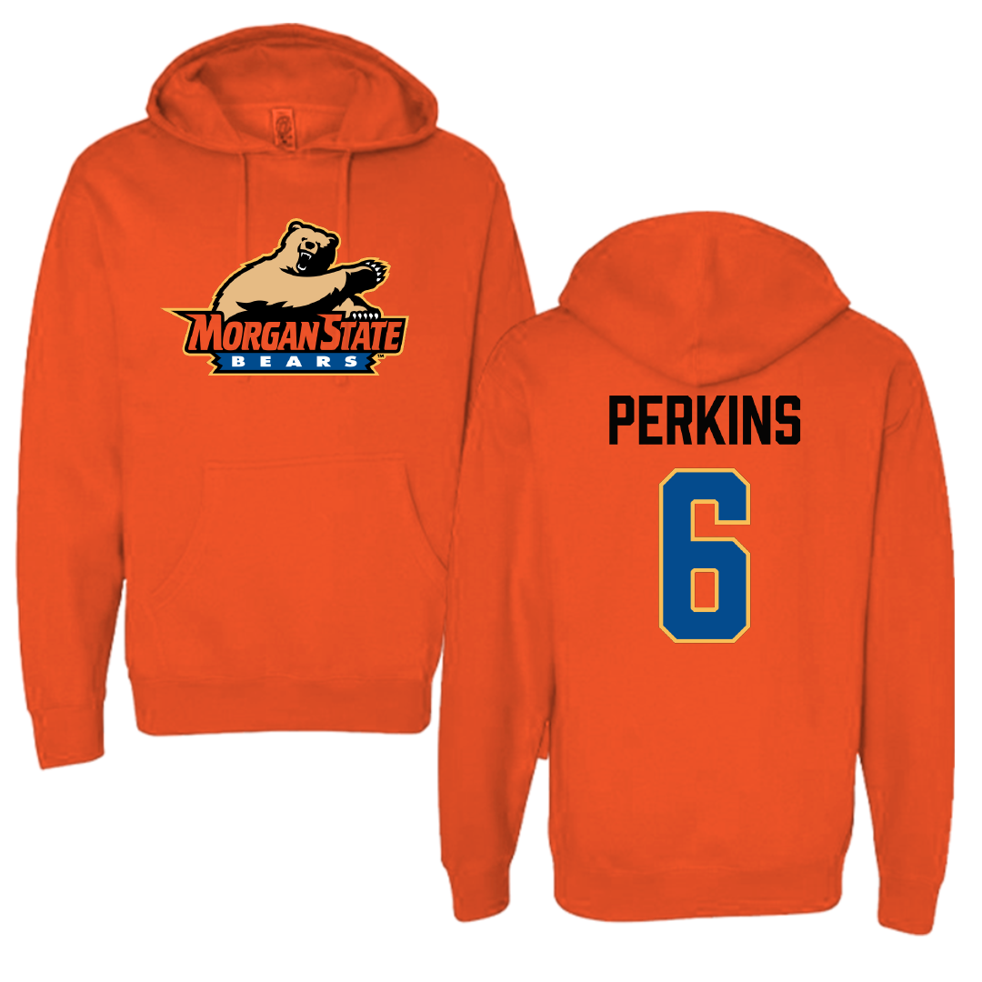 Morgan State University Acrobatics & Tumbling Orange Hoodie - #6 Lauren Perkins