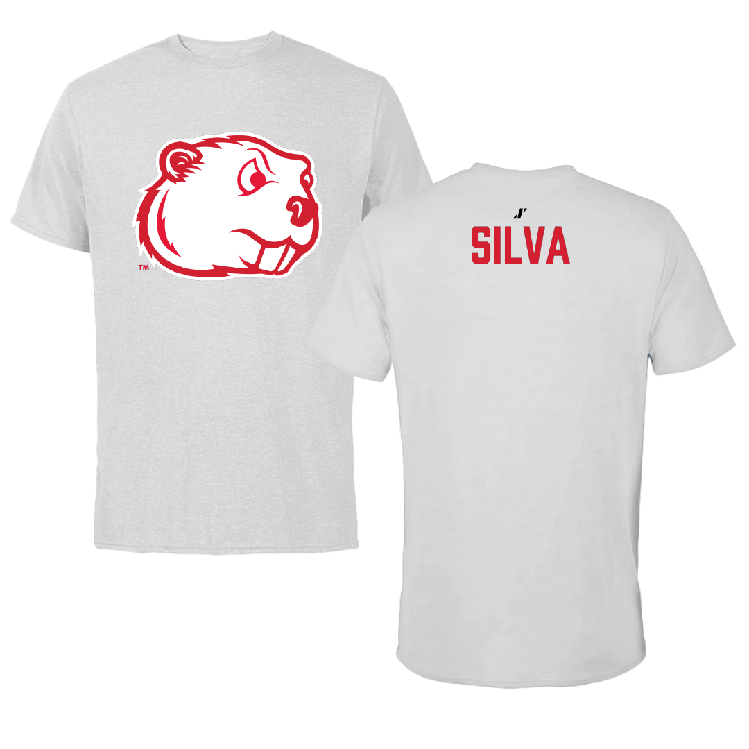 Minot State University Wrestling (W) Light Gray Performance Tee - Dahlia Silva