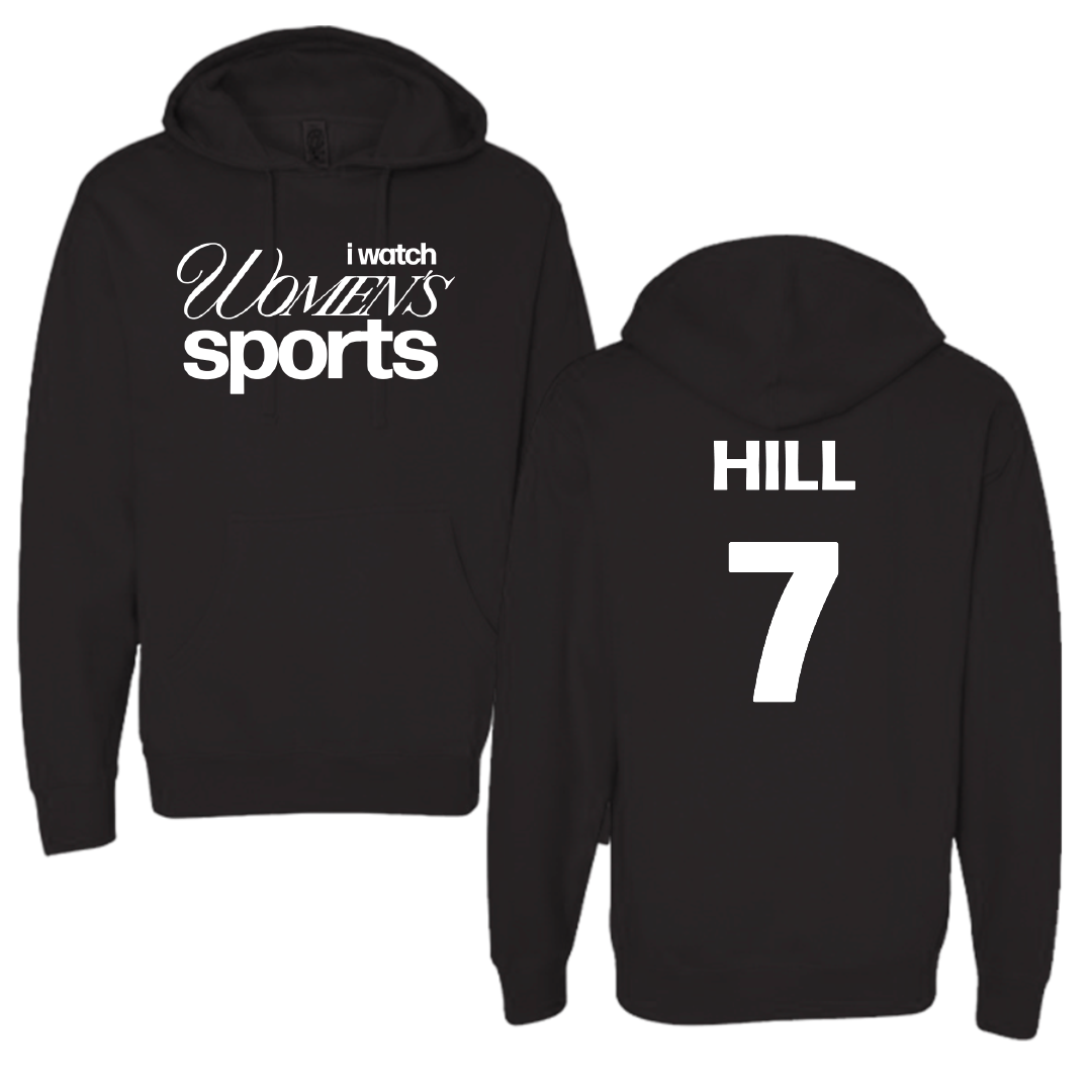 Furman University Softball Black WHM Hoodie - #7 Gwendolyn Hill