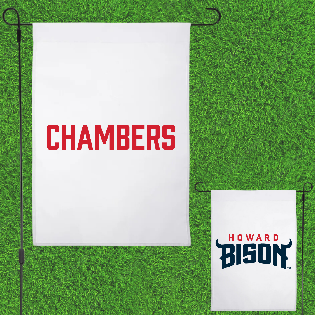 Howard University Tennis White Garden Flag - Ava Chambers