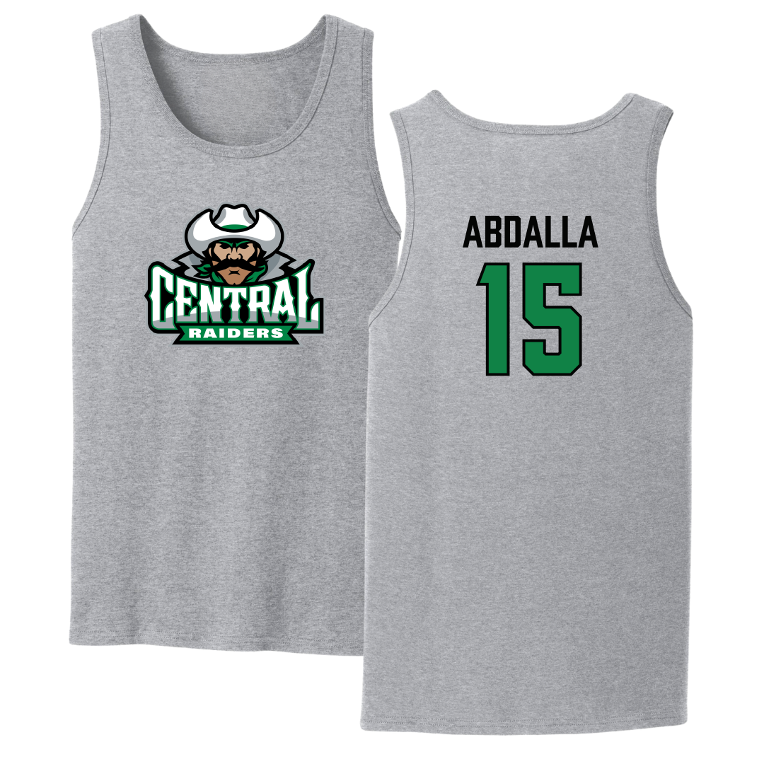 Central Community College at Columbus Basketball (M) Sport Gray Tank Top - #15 Mowafag Abdalla