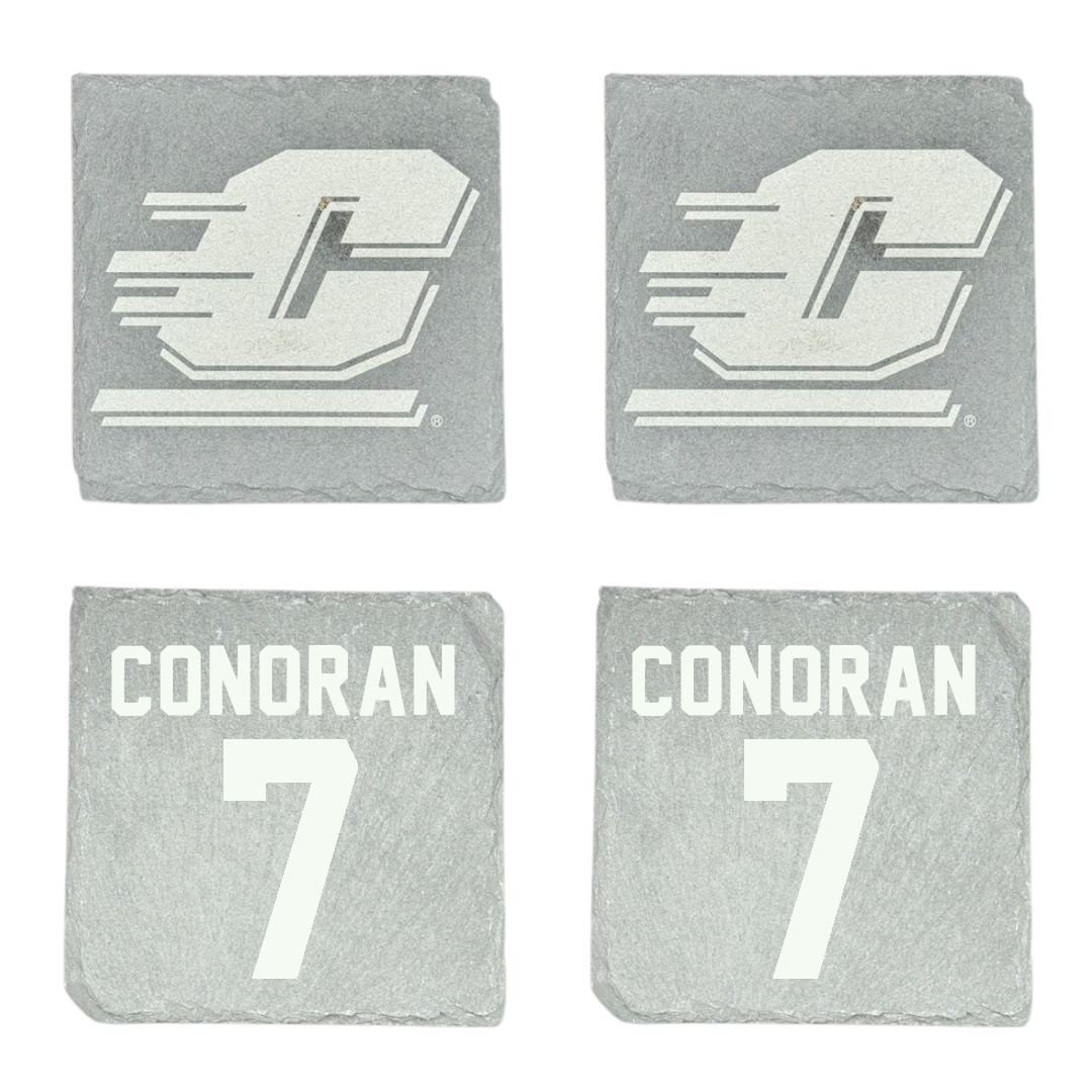 Central Michigan University Football Stone Coaster (4 Pack)  - #7 Edward Conoran