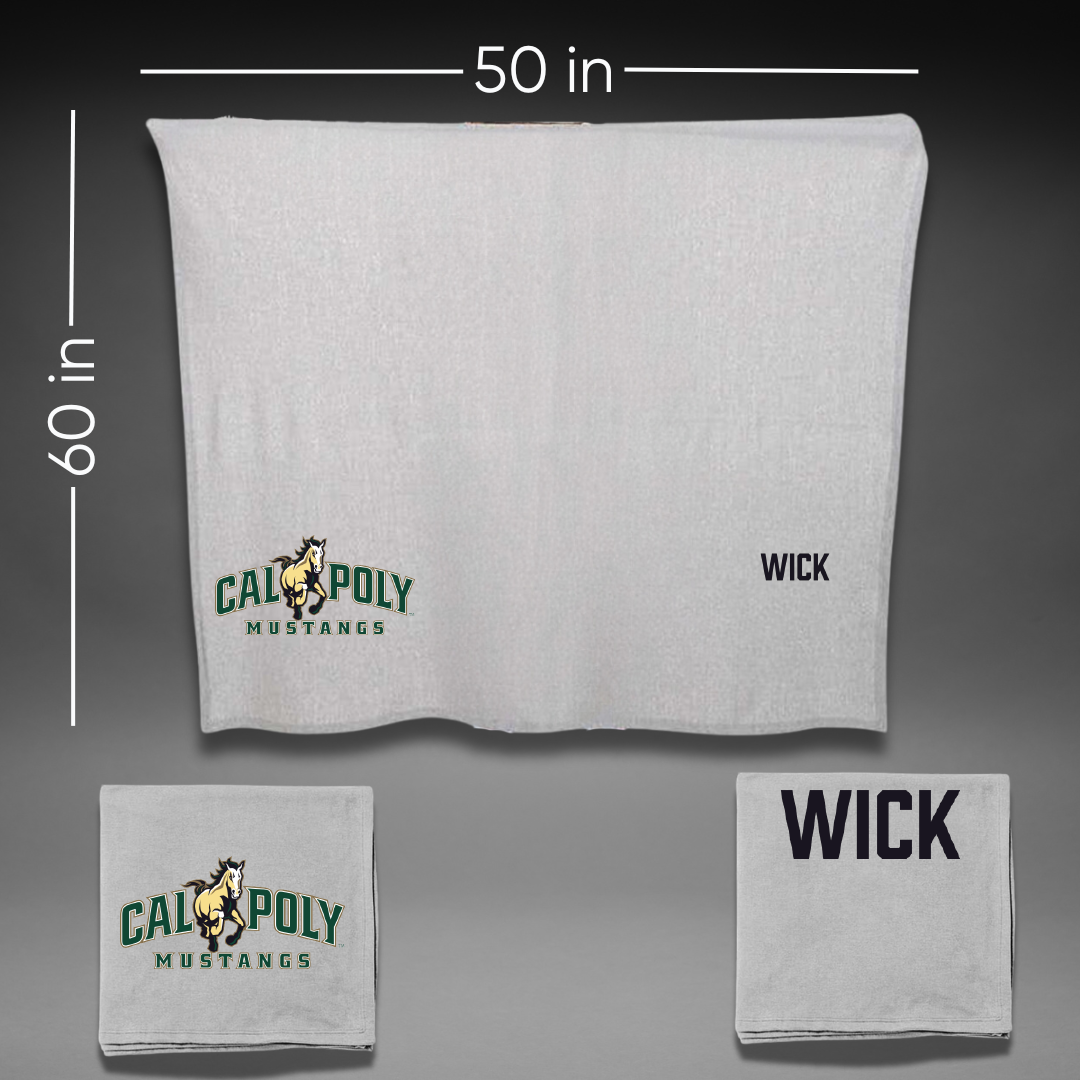 Cal Poly Wrestling (M) Gray Blanket - Luka Wick