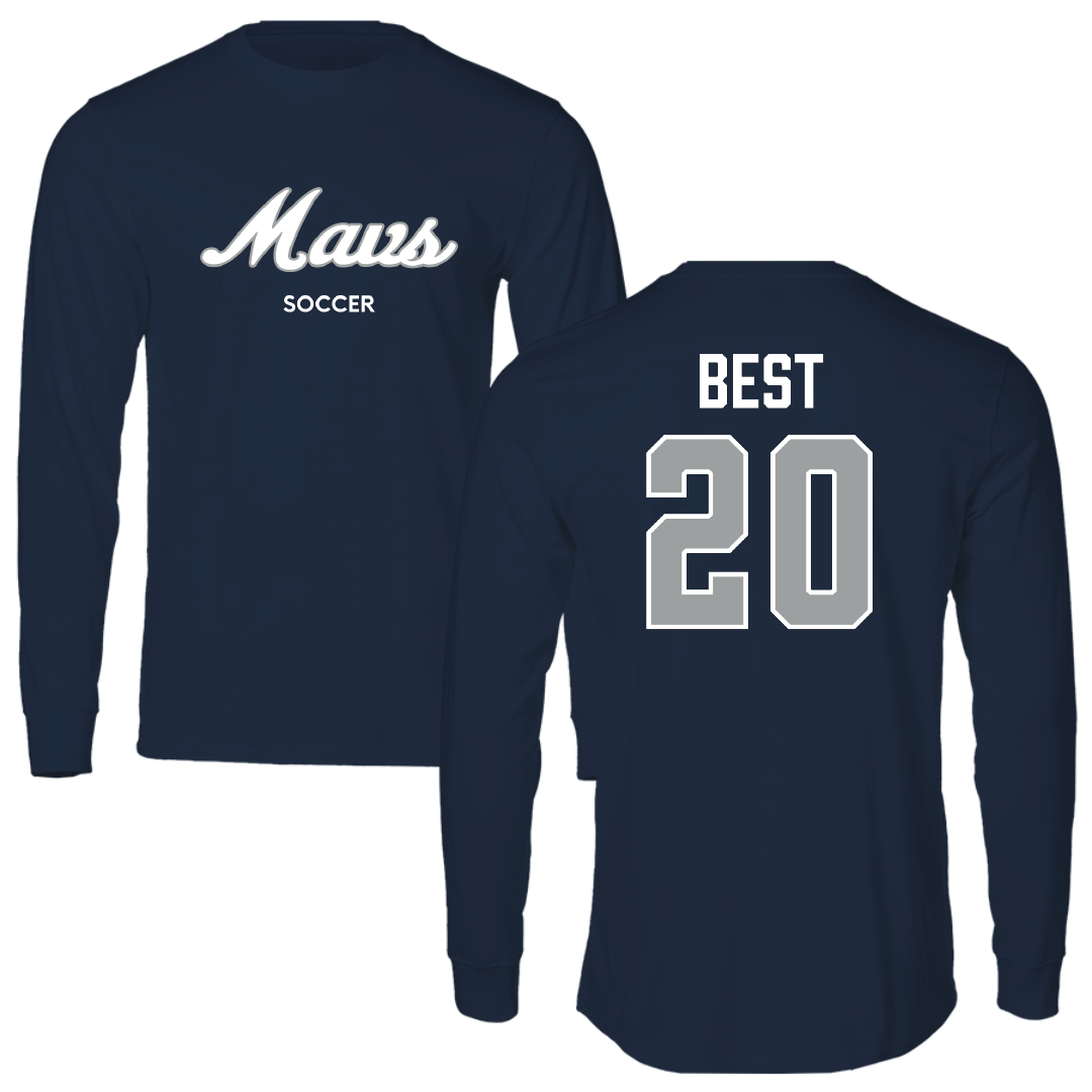 Mercy University Soccer (W) Navy Performance Long Sleeve - #20 Emma Best