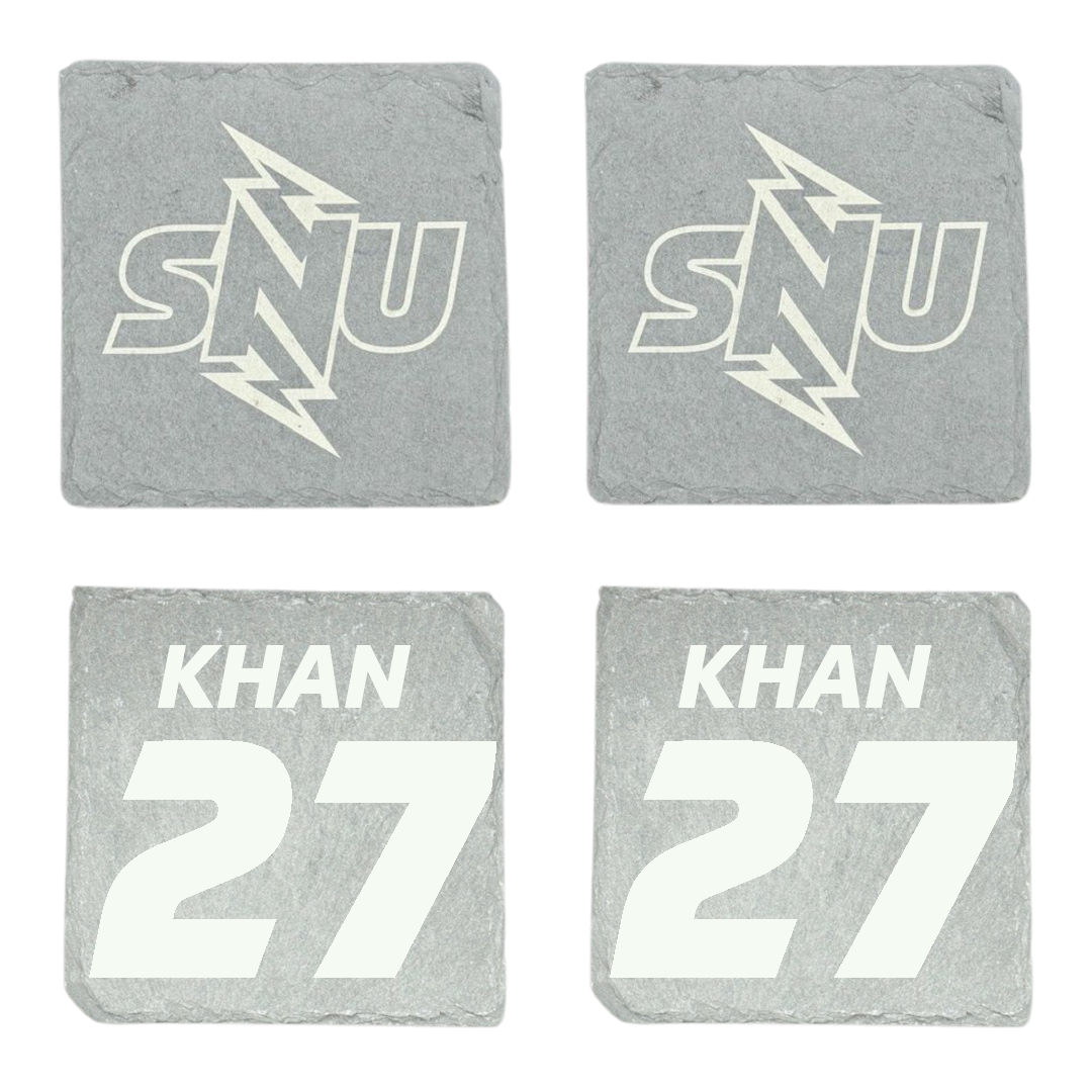 Southern Nazarene University Soccer Stone Coaster (4 Pack)  - #27 Imran Khan