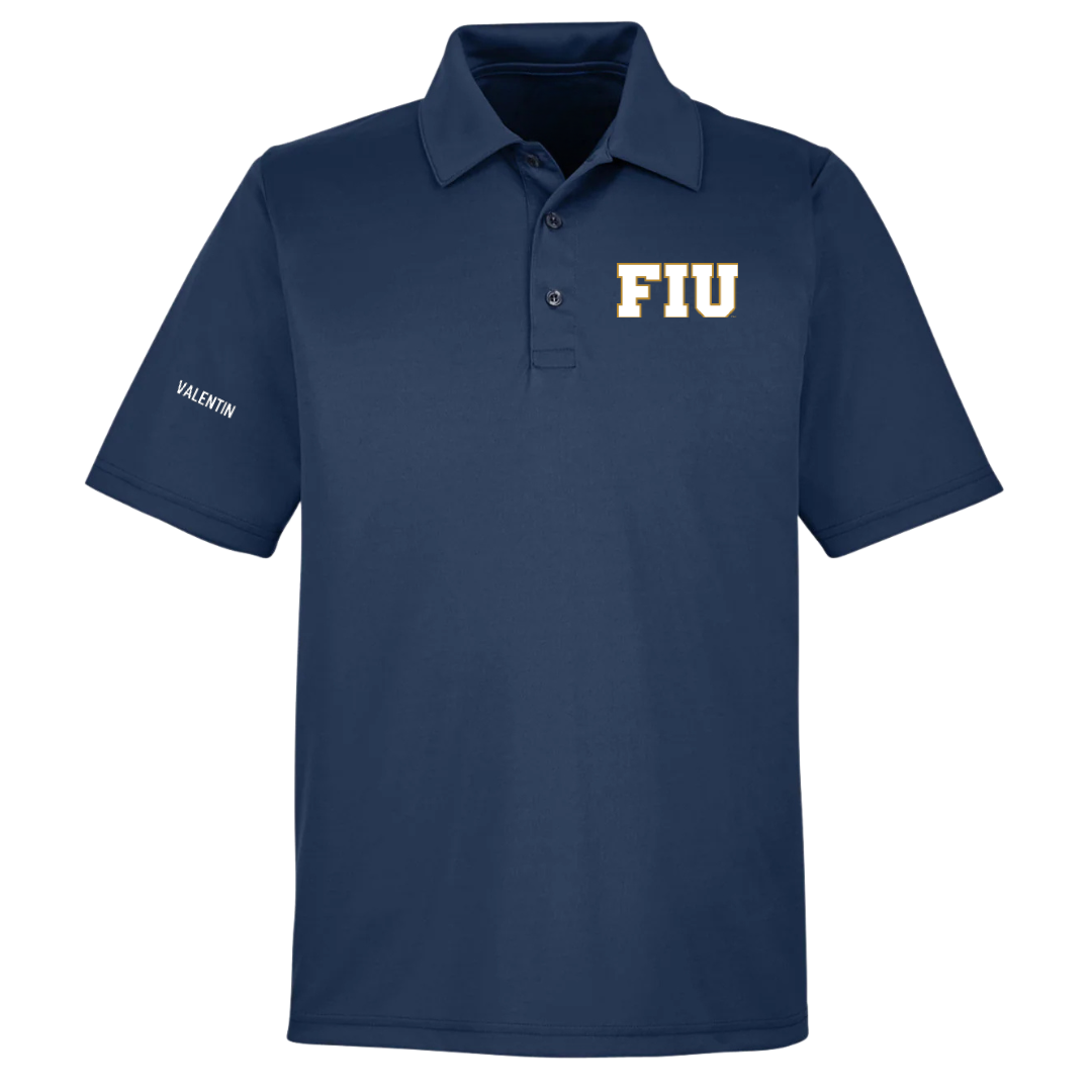 Florida International University TF and XC Navy Polo - Michaelle Valentin
