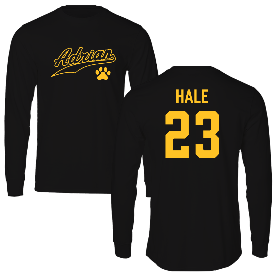Adrian College Baseball Black Long Sleeve - #23 Michael Hale