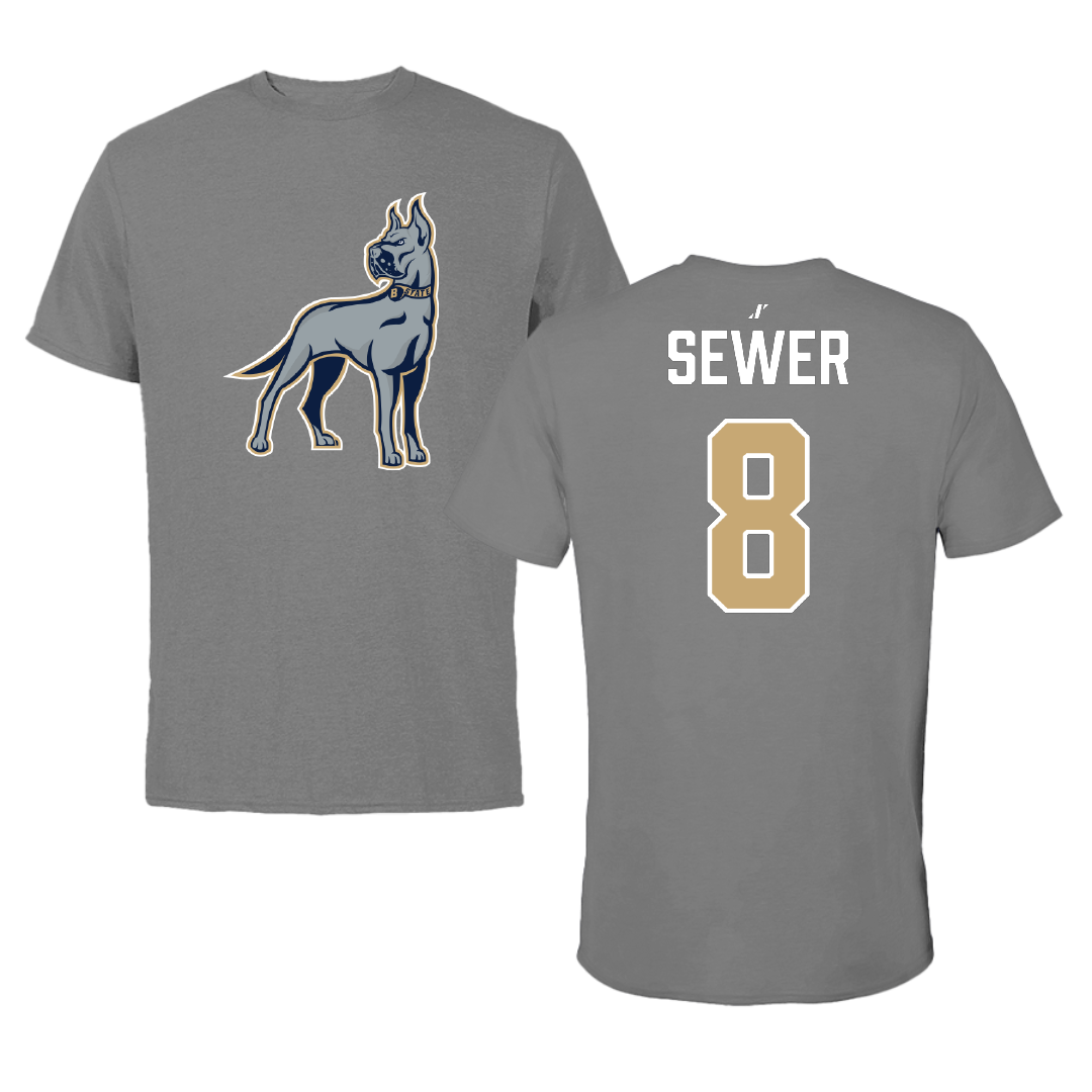 Bluefield State University Volleyball Dark Gray Tee - #8 Londyn Sewer