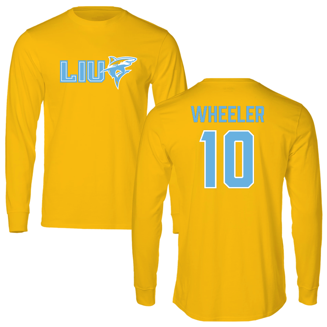 Long Island University Soccer (M) Gold Performance Long Sleeve - #10 Londell Wheeler
