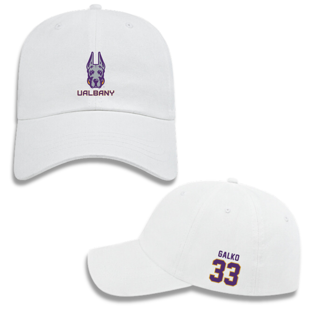 University at Albany Lacrosse (M) White Hat - #33 Cade Galko