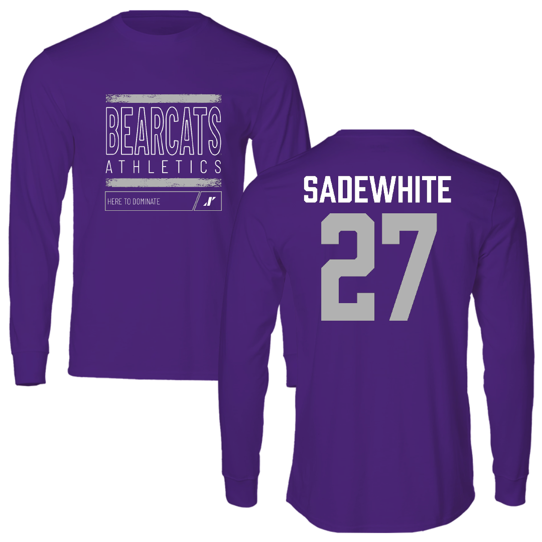 Southwest Baptist University Softball Purple Dominate Performance Long Sleeve - #27 Lucy Sadewhite