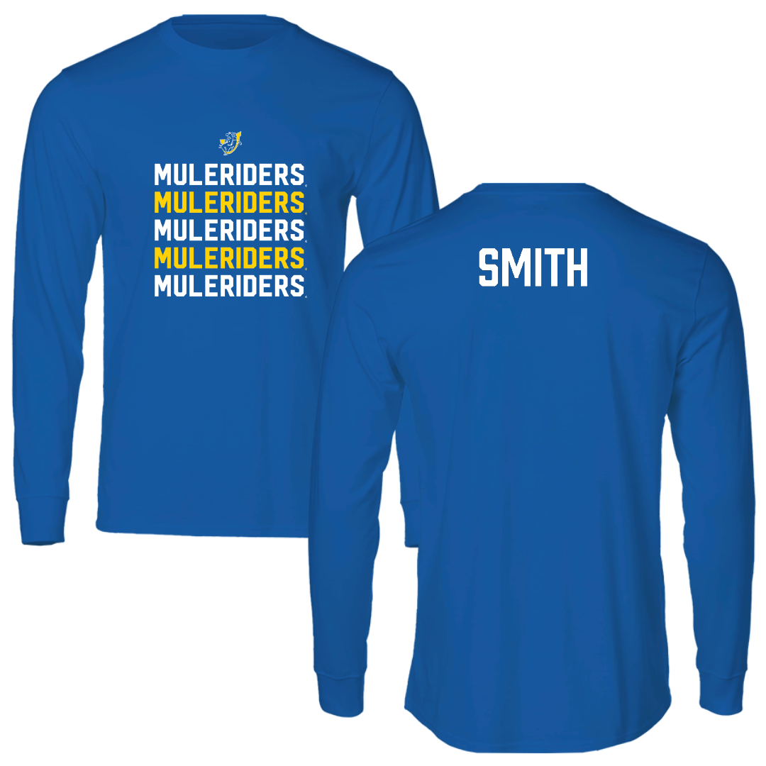 Southern Arkansas University TF and XC Blue General Performance Long Sleeve - Gary Smith