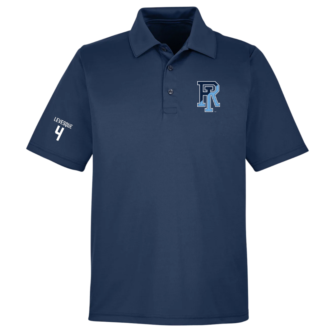 University of Rhode Island Baseball Navy Polo - #4 Trystan Levesque