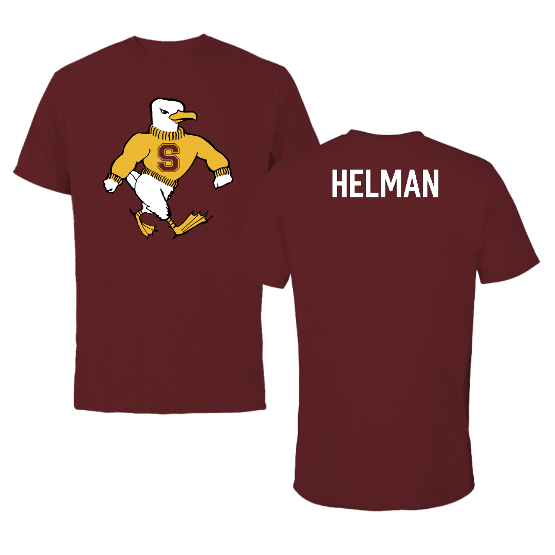 Salisbury University TF and XC Maroon Sea Gull Performance Tee - Bradley Helman