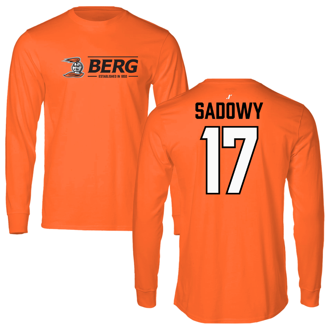 Heidelberg University Lacrosse Orange General Long Sleeve - #17 Tyrek Sadowy