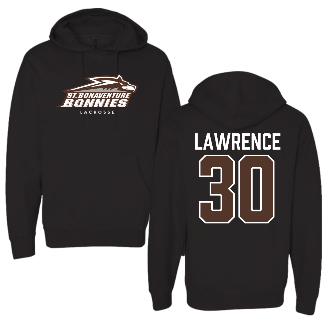 St. Bonaventure University Lacrosse Black Hoodie - #30 Christopher Lawrence