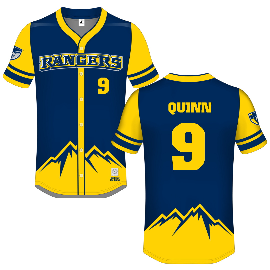 Regis University (Colorado) Navy Campus Connect Button-Down Jersey - #9 Jane Quinn