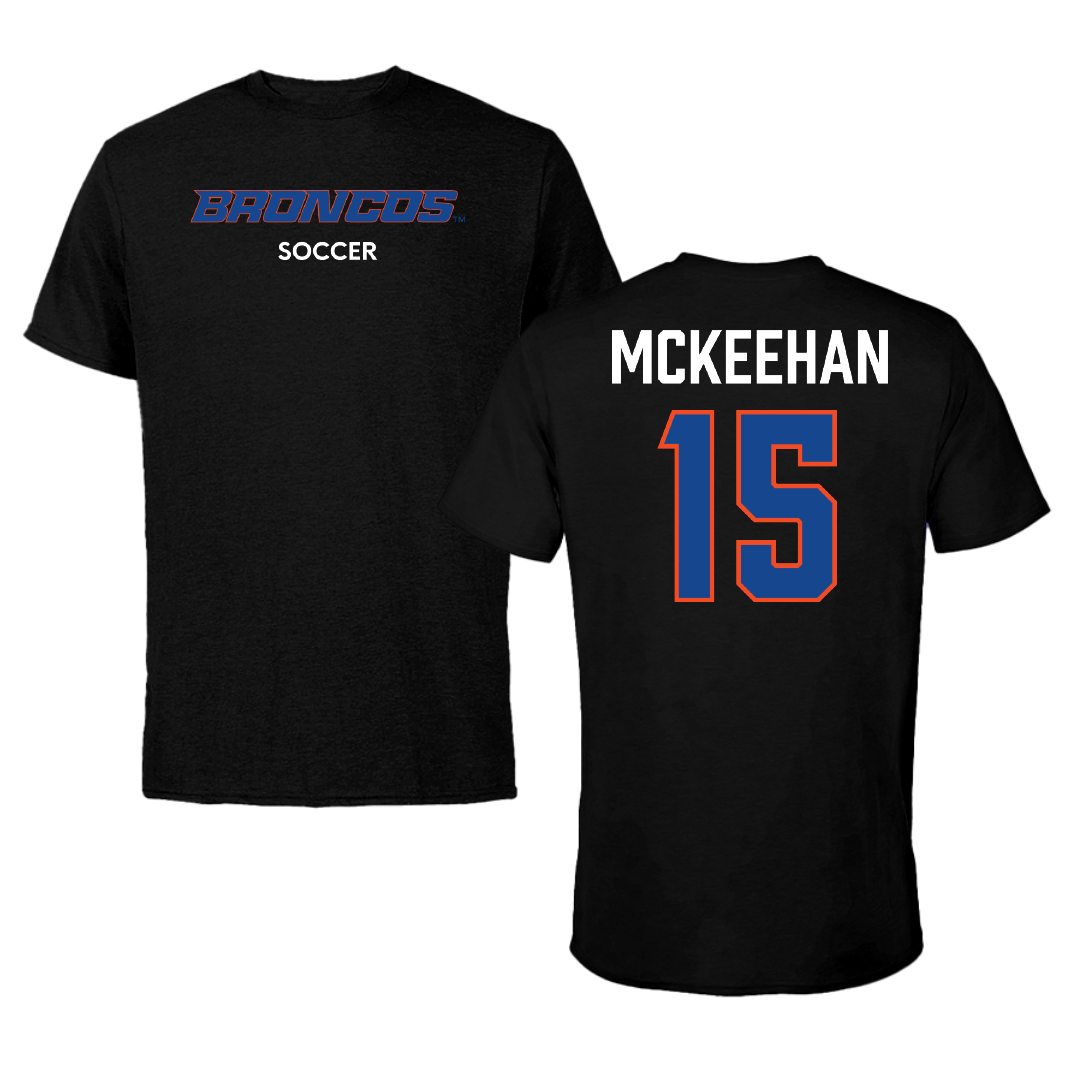 Boise State University Soccer (W) Black Performance Tee - #15 Kaylee McKeehan